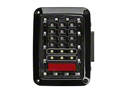 Flashtech LED Tail Lights; Black Housing; Clear Lens (07-18 Jeep Wrangler JK)