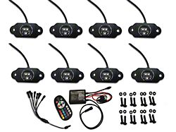 Flashtech X RGBW Rock Light Kit; 8-Piece (Universal; Some Adaptation May Be Required)