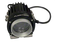 Flashtech 3-Inch Laser Round Off-Road Lights; Spot Beam (Universal; Some Adaptation May Be Required)