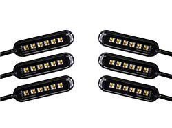 Flashtech Magnetic Mini RGBW Rock Light Kit with IR App Control; 6-Piece (Universal; Some Adaptation May Be Required)