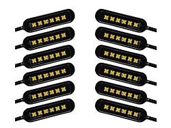 Flashtech Magnetic Mini6 White Rock Light Kit; 12-Piece (Universal; Some Adaptation May Be Required)