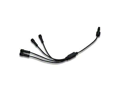 Flashtech V.3 Fusion Color Change RGB Rock Light Splitter; 4 to 1