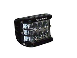 Flashtech LED Switchback Side Shooter Cube Light; Black Housing (Universal; Some Adaptation May Be Required)