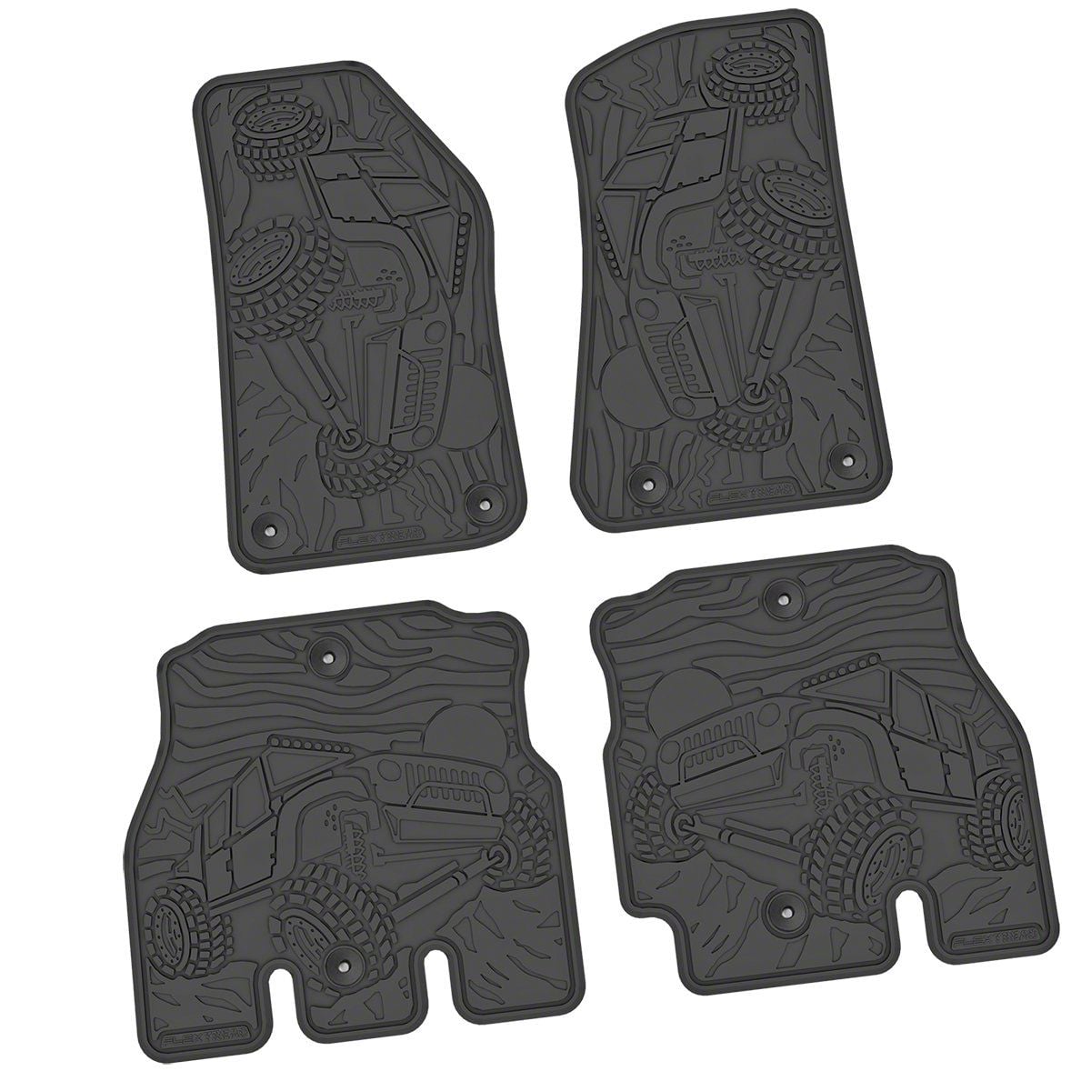 Jeep Wrangler Factory Floorpan Fit Tire Tread/Scorched Crawler Scene ...