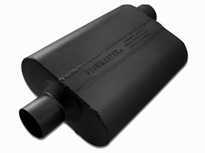Flowmaster 40 Series Delta Flow Center/Offset Oval Muffler; 2.50-Inch Inlet/2.50-Inch Outlet (Universal; Some Adaptation May Be Required)