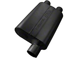 Flowmaster 40 Series Delta Flow Offset/Dual Out Oval Muffler; 2.50-Inch Inlet/2.25-Inch Outlet (Universal; Some Adaptation May Be Required)