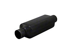 Flowmaster Super HP-2 12-Inch Center/Center Oval Muffler; 2.50-Inch Inlet/2.50-Inch Outlet; 409 Stainless (Universal; Some Adaptation May Be Required)