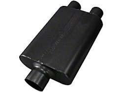 Flowmaster 40 Series Delta Flow Center/Dual Out Oval Muffler; 3-Inch Inlet/2.50-Inch Outlet (Universal; Some Adaptation May Be Required)