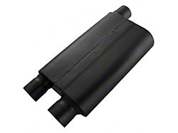 Flowmaster 80 Series Offset/Dual Out Oval Muffler; 3-Inch Inlet/2.50-Inch Outlet (Universal; Some Adaptation May Be Required)