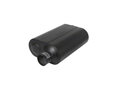 Flowmaster Super 40 Series Offest/Offset Oval Muffler; 2.50-Inch Inlet/2.50-Inch Outlet (Universal; Some Adaptation May Be Required)