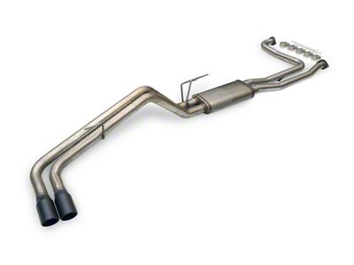 Flowmaster FlowFX Dual Exhaust System with Black Tips; Same Side Exit (22-25 Frontier)