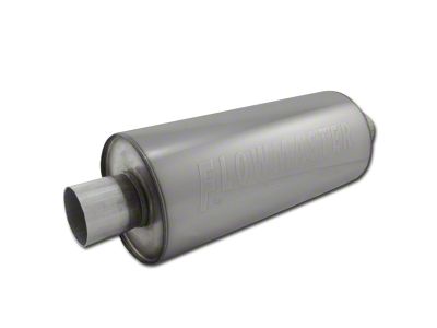 Flowmaster dBX Series Center/Center Bullet Style Muffer; 2.25-Inch (Universal; Some Adaptation May Be Required)