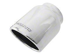 Flowmaster Rolled Angle Exhaust Tip; 4-Inch; Polished (Fits 3-Inch Tailpipe)