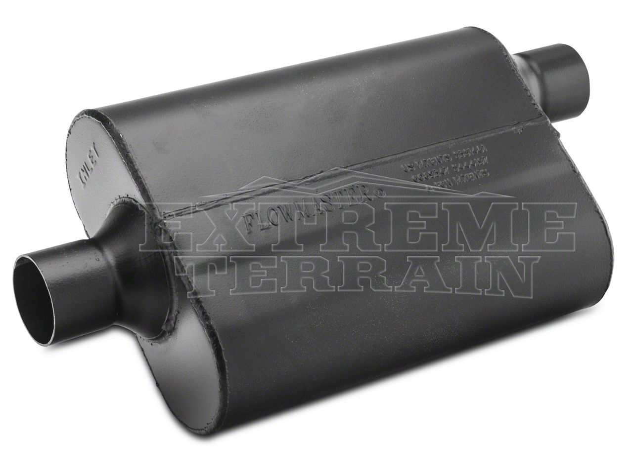 Flowmaster Jeep Grand Cherokee Super Flow 44 Series Center/Offset Oval Muffler; 2.25Inch Inlet