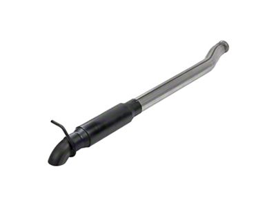 Flowmaster Outlaw Extreme Single Exhaust System with Black Tip; Turn Down (18-25 2.0L Jeep Wrangler JL)