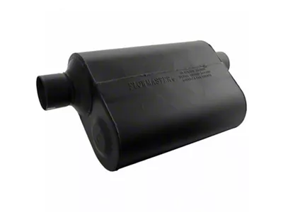 Flowmaster Super 40 Series Offest/Offset Oval Muffler; 2.50-Inch Inlet/2.50-Inch Outlet (Universal; Some Adaptation May Be Required)