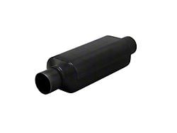 Flowmaster Super HP-2 12-Inch Center/Center Oval Muffler; 2-Inch Inlet/2-Inch Outlet; 409 Stainless (Universal; Some Adaptation May Be Required)