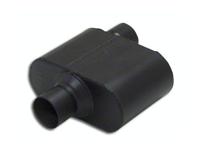 Flowmaster Super 10 Series Offset/Center Oval Muffler; 2.50-Inch Inlet/2.50-Inch Outlet (Universal; Some Adaptation May Be Required)