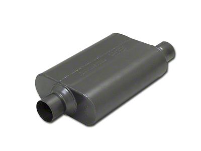 Flowmaster Super 44 Series Center/Offset Oval Muffler; 2.50-Inch Inlet/2.50-Inch Outlet (Universal; Some Adaptation May Be Required)