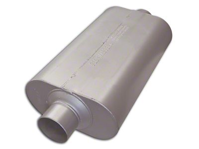 Flowmaster Super 50 Series Center/Center Oval Muffler; 3-Inch Inlet/3-Inch Outlet (Universal; Some Adaptation May Be Required)