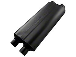 Flowmaster 70 Series Big Block II Dual In/Dual Out Oval Muffler; 2.25-Inch Inlet/2.25-Inch Outlet (Universal; Some Adaptation May Be Required)