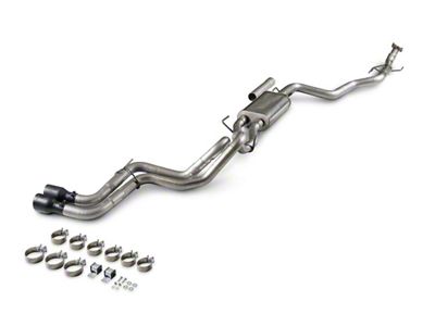 Flowmaster FlowFX Dual Exhaust System with Black Tips; Same Side Exit (24-25 Tacoma)