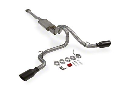 Flowmaster FlowFX Dual Exhaust System with Black Tips; Side Exit (05-15 4.0L Tacoma)