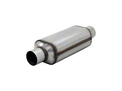 Flowmaster Super HP-2 12-Inch Center/Center Oval Muffler; 2.50-Inch Inlet/2.50-Inch Outlet; 304 Stainless (Universal; Some Adaptation May Be Required)