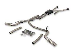 Flowmaster American Thunder Dual Exhaust System with Polished Tips; Side/Rear Exit (22-25 Tundra, Excluding Hybrid)