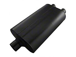 Flowmaster Super 50 Series Center/Dual Out Oval Muffler; 2.50-Inch Inlet/2.25-Inch Outlet (Universal; Some Adaptation May Be Required)