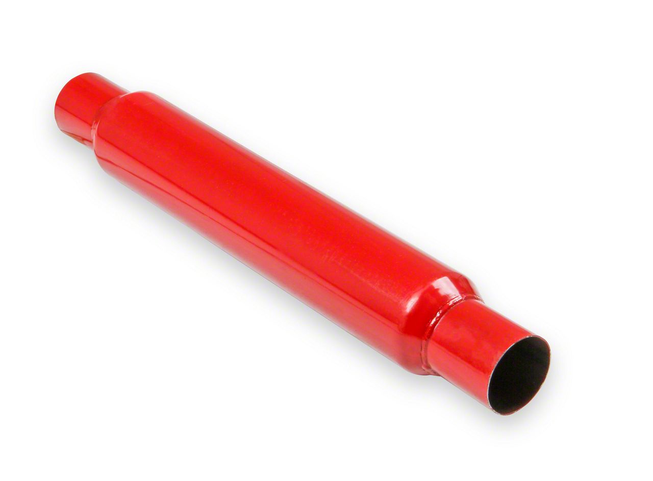 Flowtech Jeep Gladiator Red Hots Glasspack Muffler; 2-Inch Inlet/2-Inch ...