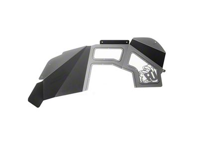 Fly Offroad Front Inner Fenders; Raw Steel (20-25 Jeep Gladiator JT)