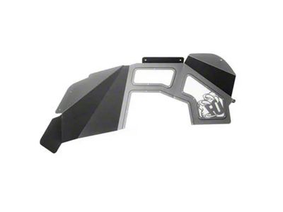 Fly Offroad Front Inner Fenders; Raw Steel (07-18 Jeep Wrangler JK)