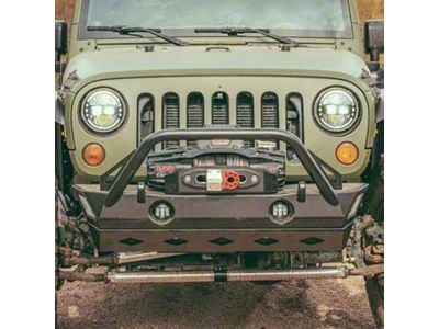Fly Offroad Front Skid Plate; Black Textured (07-18 Jeep Wrangler JK)