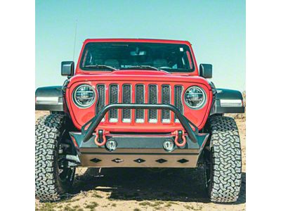 Fly Offroad Winch Front Bumper; Black Textured (07-18 Jeep Wrangler JK)