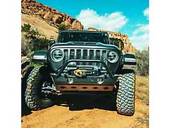 Fly Offroad Winch Front Bumper; Raw Steel (07-18 Jeep Wrangler JK)