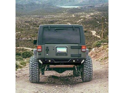 Fly Offroad Rear Bumper; Black Textured (07-18 Jeep Wrangler JK)