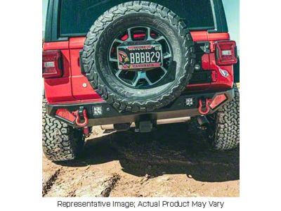 Fly Offroad Rear Bumper; Raw Steel (07-18 Jeep Wrangler JK)