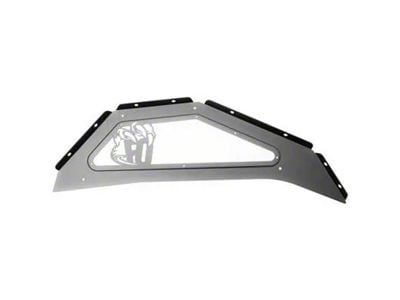 Fly Offroad Rear Inner Fenders; Raw Steel (07-18 Jeep Wrangler JK)