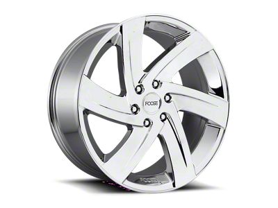 Foose Bodine Chrome 6-Lug Wheel; 22x9.5; 30mm Offset (22-25 Bronco Raptor)