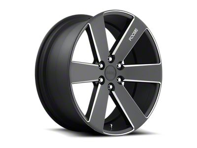 Foose Switch Black Milled 6-Lug Wheel; 20x9.5; 30mm Offset (16-24 Titan XD)