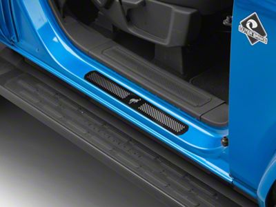Ford Black Platinum Door Sill Plates (21-25 Bronco 2-Door)