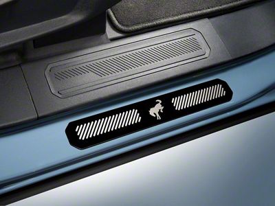 Ford Black Platinum Door Sill Plates (21-25 Bronco 4-Door)