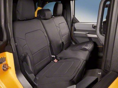 Ford by Coverking Neoprene Rear Seat Covers; Black (21-25 Bronco 2-Door)