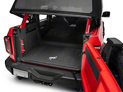 Ford Cargo Area Floor Liner with Bronco Logo; Black (21-25 Bronco 4-Door)