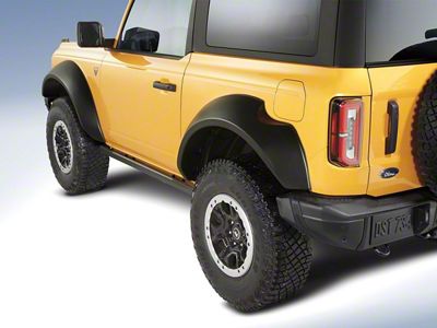 Ford Extend-A-Fender Fender Flares; Textured Black (21-25 Bronco 2-Door)