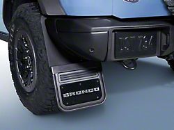 Ford Gatorback Splash Guards with Bronco Text Logo; Rear Pair (21-25 Bronco)