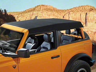 Ford TrekTop Retractable Soft Top; Black Twill (21-25 Bronco 2-Door)