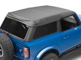 Ford TrekTop Retractable Soft Top; Black Vinyl (21-25 Bronco 2-Door)