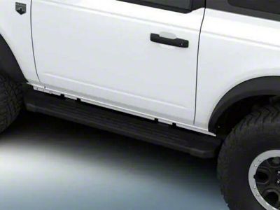 Ford Tube Side Step Bars; Black (21-25 Bronco 2-Door)